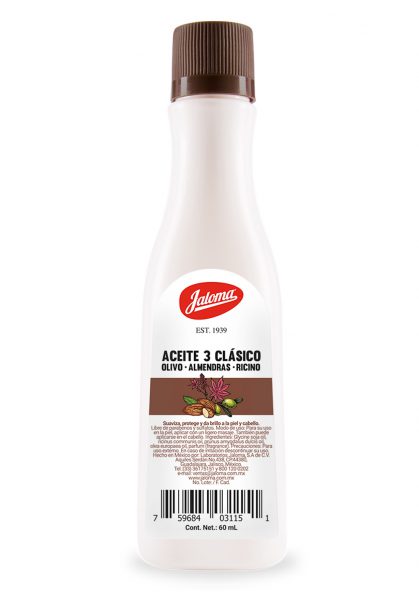 Aceite 3 clásico, 60 ml.