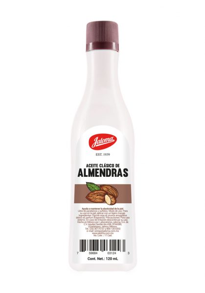 Aceite clásico de Almendras, 120 ml.