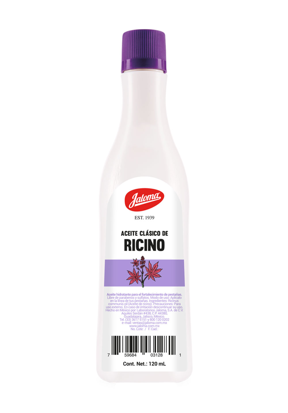 Aceite clásico de Ricino, 120 ml. – Jaloma
