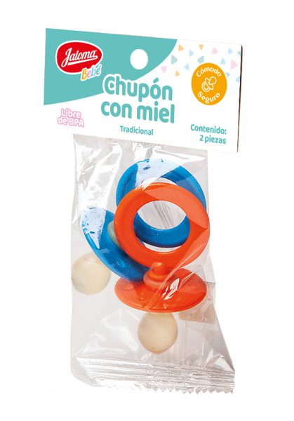 Chupón con miel, 2 piezas