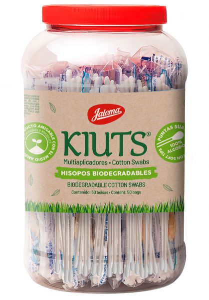 Kiuts vitrolero, con 50 bolsas de 20 piezas cada una