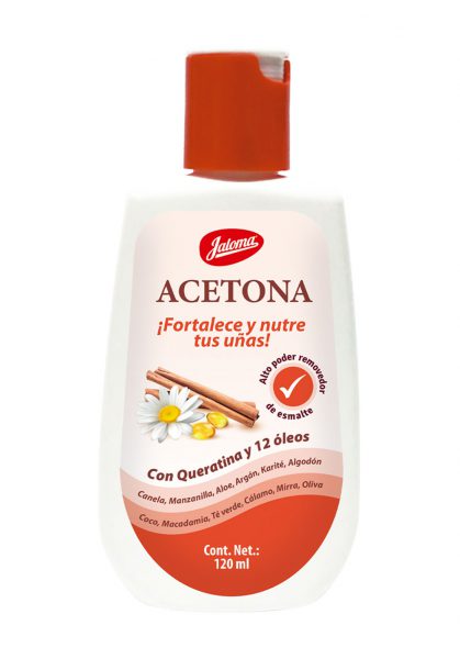 Acetona con Queratina y 12 Óleos, 120 ml